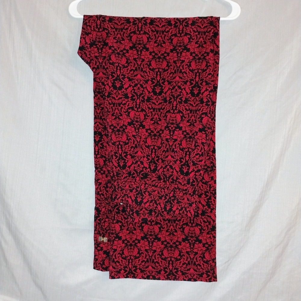 Thompson Red and Black Floral Pants